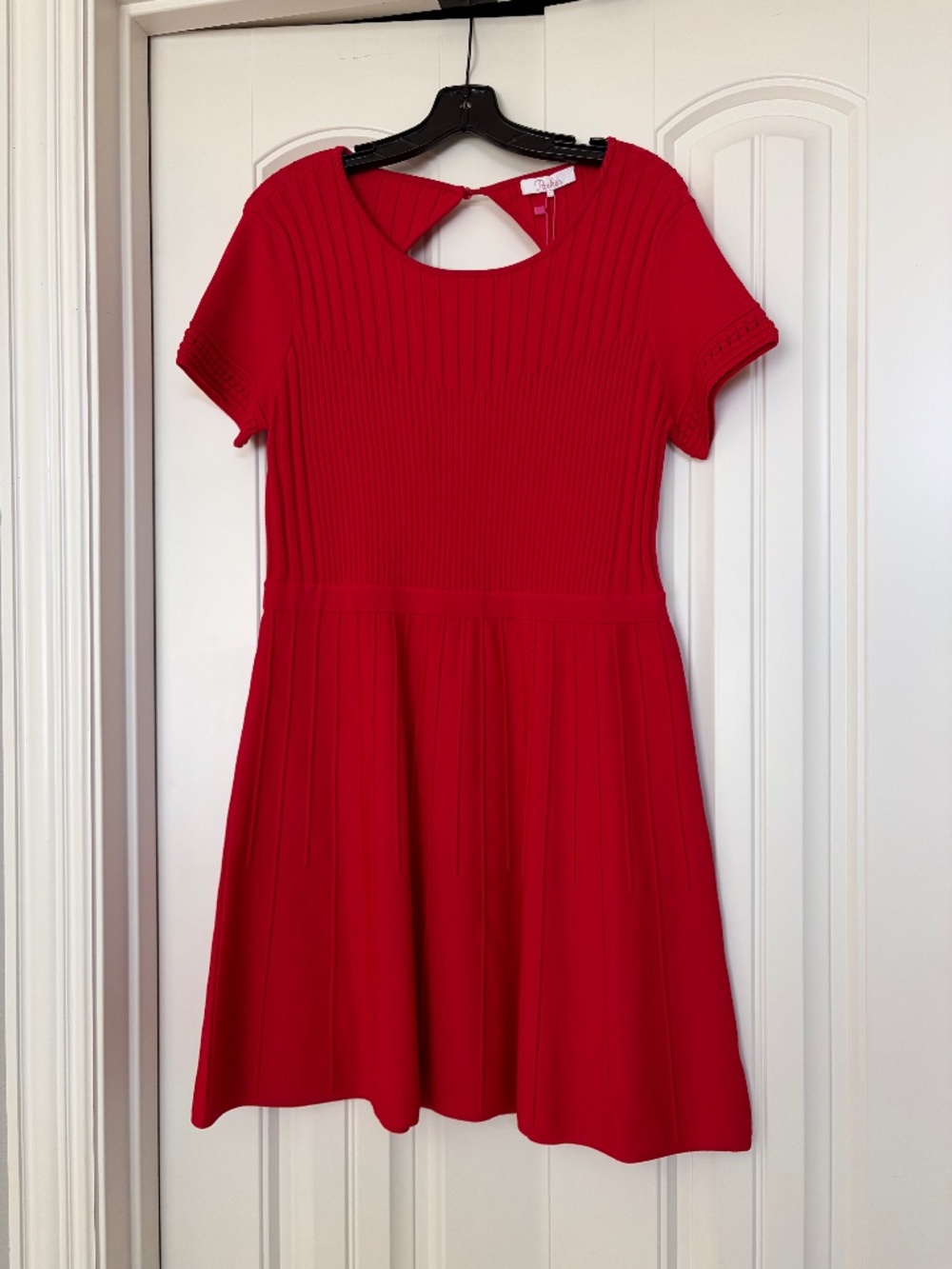 New red Parker dress